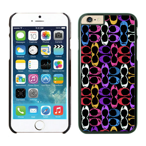 Coach Logo Monogram Multicolor iPhone 6 Cases EZB - Click Image to Close